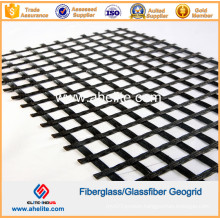 Asphalt Concrete Road Used Fiberglass Geogrid 50knx50kn